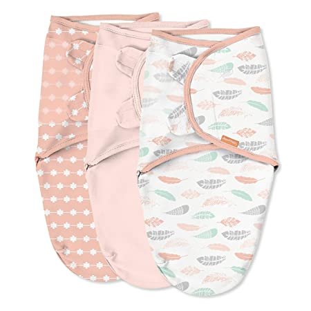 New born baby gift set baby cotton swaddle 3 Pack Wrap Set, Newborn Adjustable Swaddles Sleep Sack