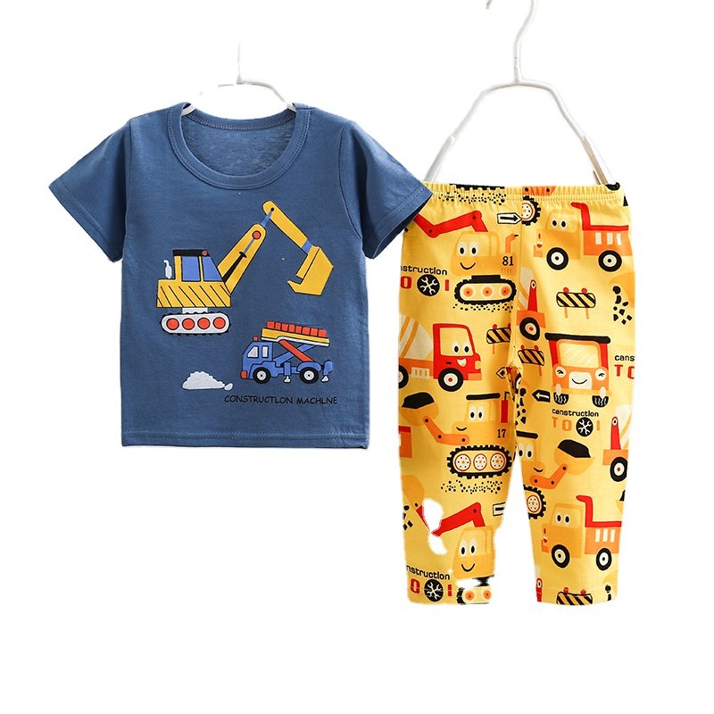 Cheap Price Boys Baby Pajamas Sets Cotton Kids Suit Two Pieces Long Sleeve Children's Clothings Sets for Boys and Girls
