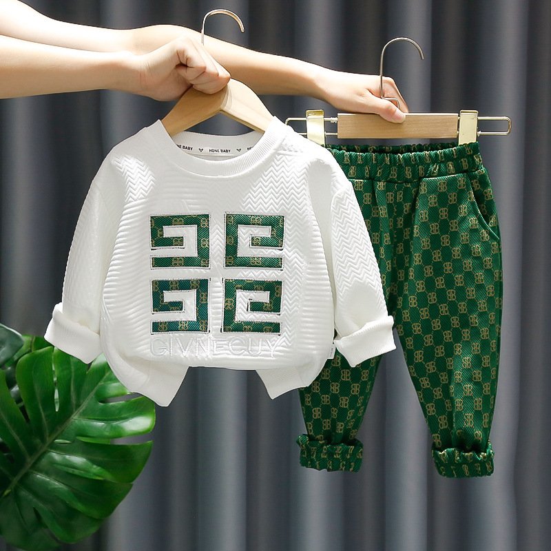 Autumn fashion 2pcs kids boys clothing sets 3-4 years