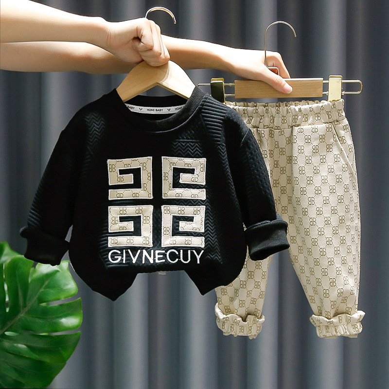 Autumn fashion 2pcs kids boys clothing sets 3-4 years