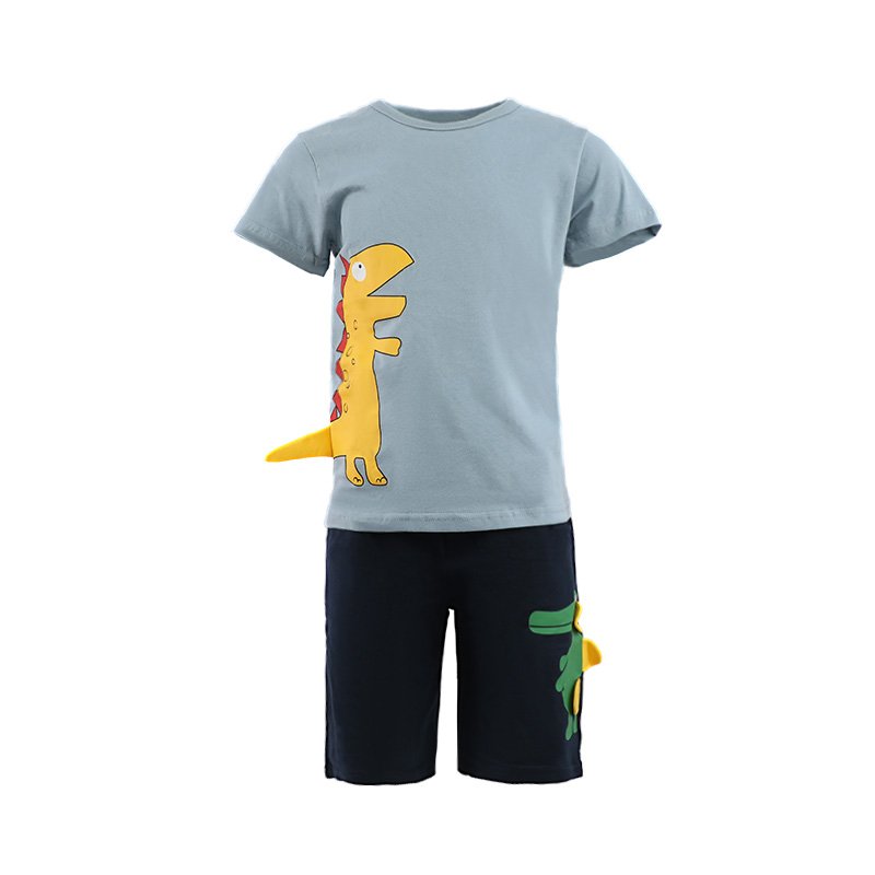 OEM Custom 2024 cool summer boys clothing sets 2-12 Year children clothes baby boy clothes set