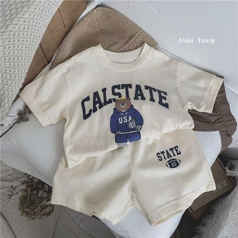 Cheap Stock 1 2 3 4 5 6 Years Old Toddler T shirt and Short Suit Boy Child Clothes Kids Wear Wholesale Summer Boys Clothing Sets