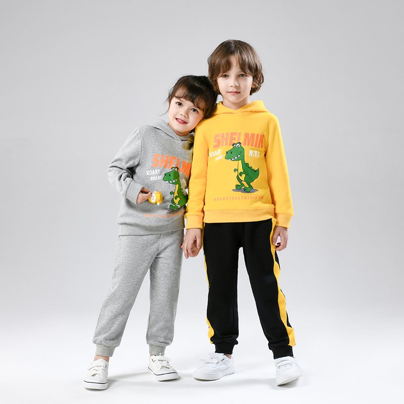 Wholesale Summer Children Clothes Set Long Sleeve Girl Boy Clothes Set