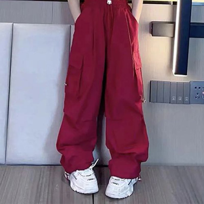 2024 Summer Old Big Teenager Sets Teen Girls Crop Vest and Cargo Pants for Teenage Girls Clothing 2 Piece Kids Clothes Girls