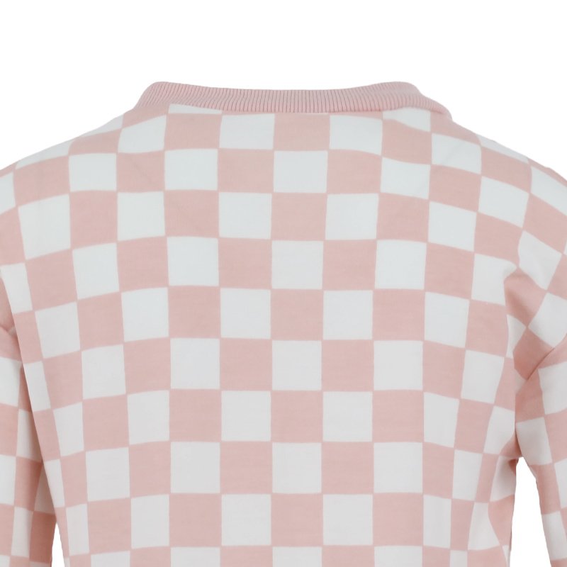 2024 fashion winter Custom long sleeve 2pcs set checkerboard boys clothing sets for casual wear