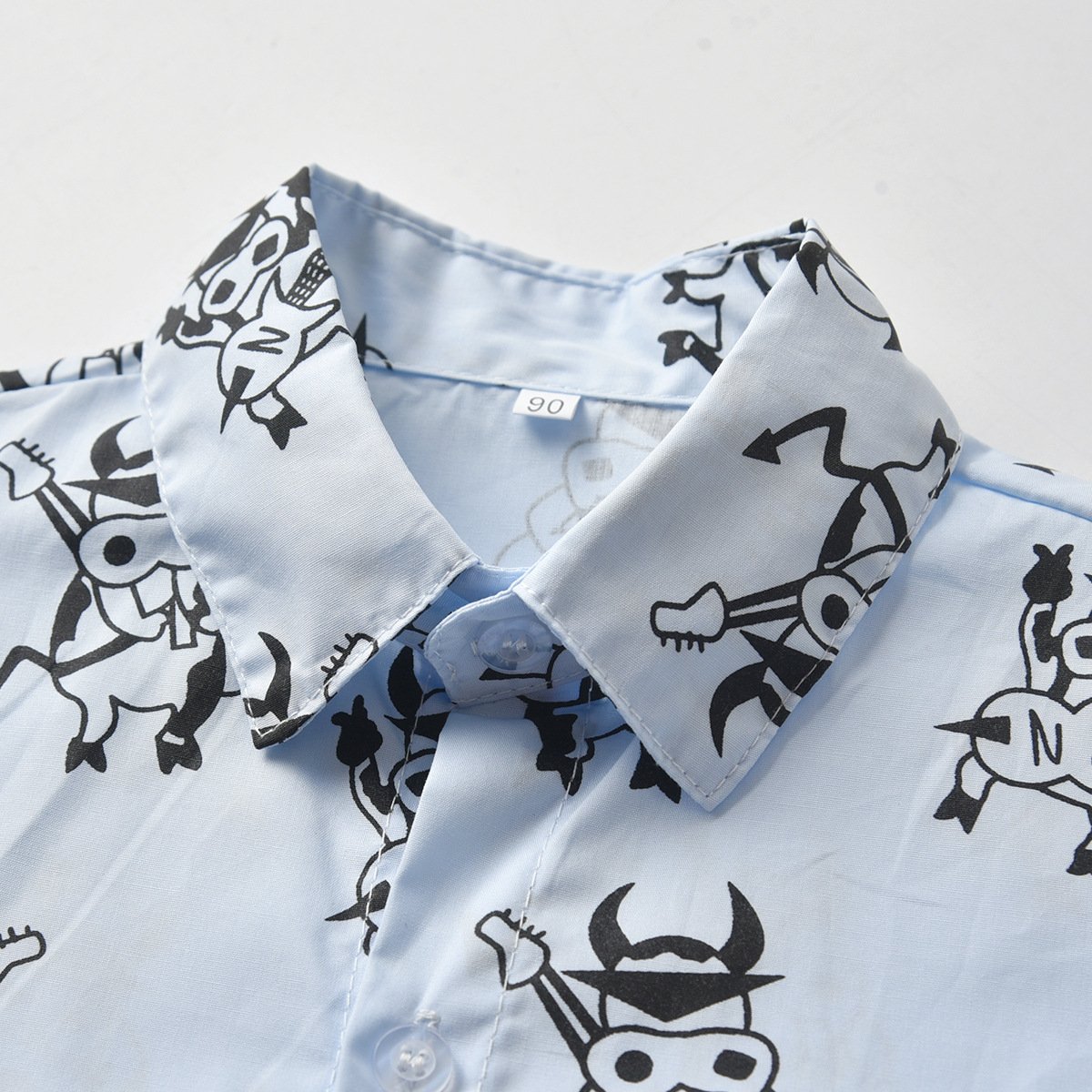 New Kids Boy Clothing Set Print Short Sleeve Shirt Jeans Pant Children Clothes For Boy Kids Summer Clothing Set