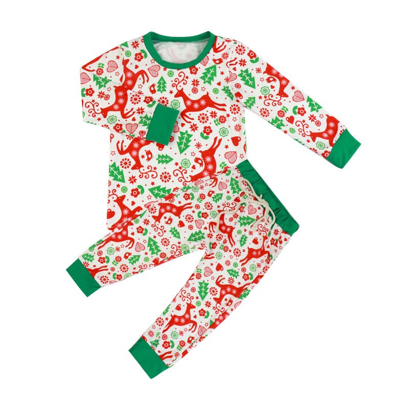 Wholesale Custom Printed Baby Boys Girls Clothing Outfits 2pcs Pajamas Sets 100% Cotton Kids Clothing Sets For Boys
