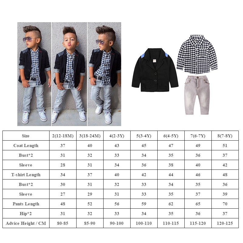 Casual clothing sets boy gentleman suit 3pcs wholesale children clothes set boys set