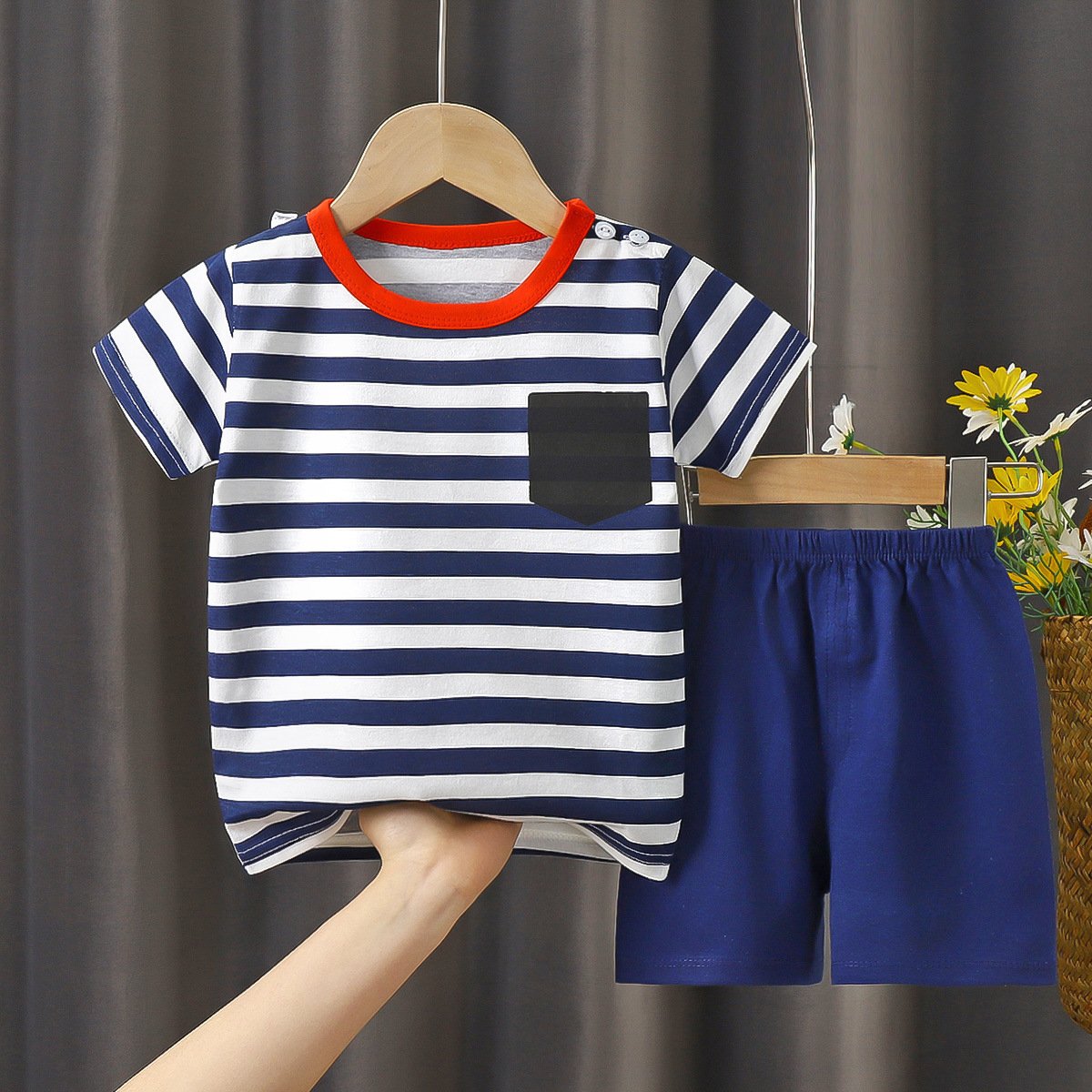 Summer Toddler Baby Boy Clothing Casual kids wear Cartoon Tshirts Sets cotton Children Girl Cozy Clothes set