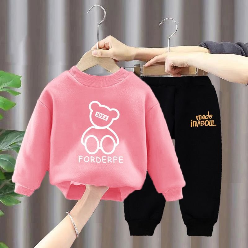 Wholesale Fall Boy Clothes Fashion Long Sleeve Pants Sets Boy Jogging Sets Kids Fall Spring Sweater Set Two Piece Suits