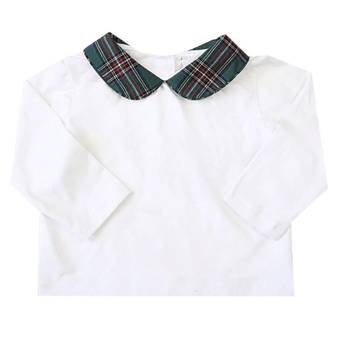 Custom baby boys girls clothing set monogram flannel plaid infant top and bloomer set cute toddler kids set