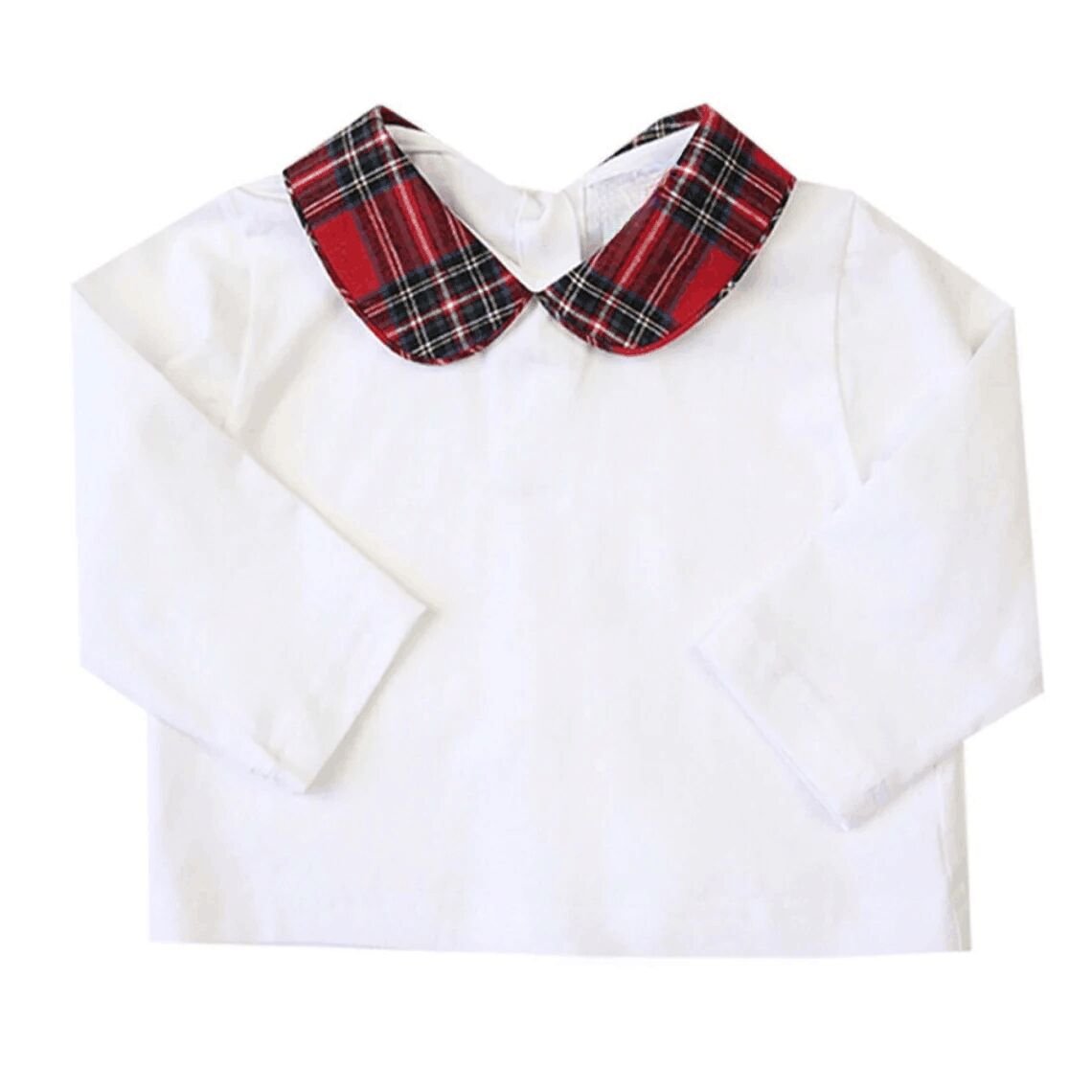Custom baby boys girls clothing set monogram flannel plaid infant top and bloomer set cute toddler kids set