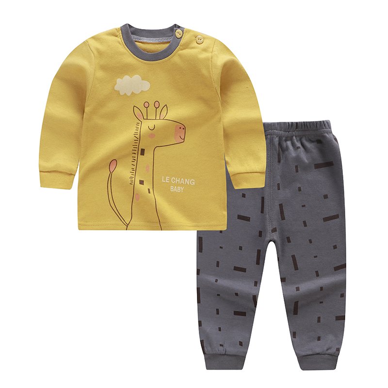 Cheap Price Casual Spring & Autumn Children's 100% Cotton Long Sleeve Suit Toddler Baby Clothes Sets Boys Pajamas for Kids
