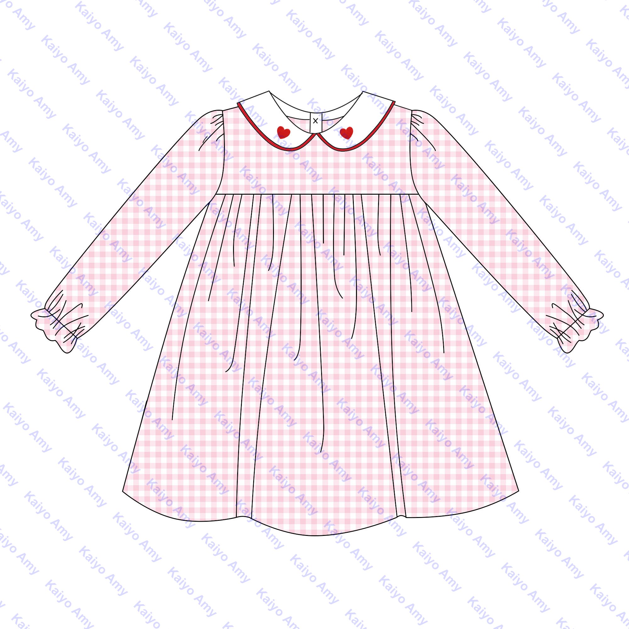 Valentine Day kids clothing girls dresses peter pan collared sibling matching outfits red heart baby boys clothes bloomer set