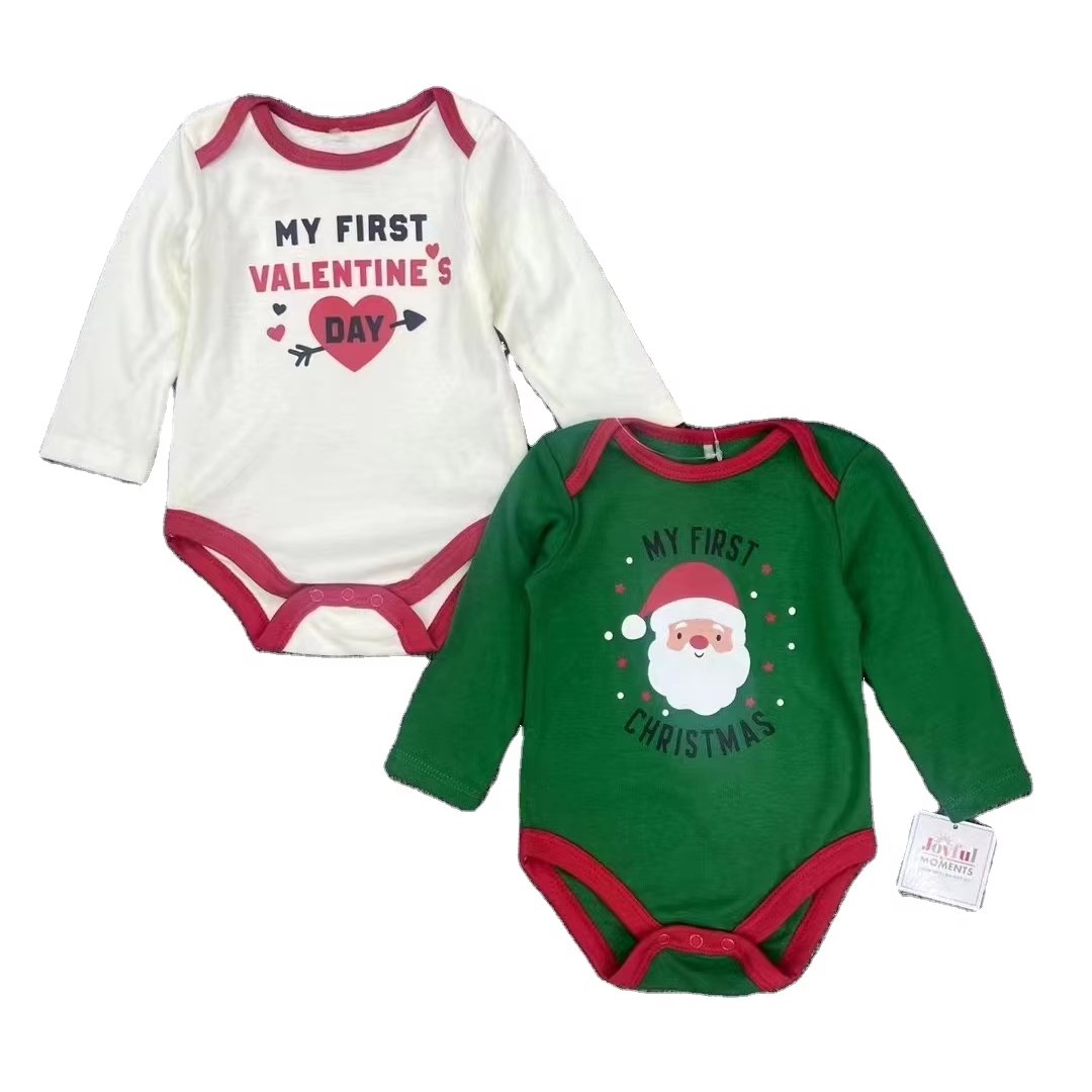 Newborn Baby Unisex Christmas Outfit Santa baby onesie bodysuit for clothes romper clothing baby