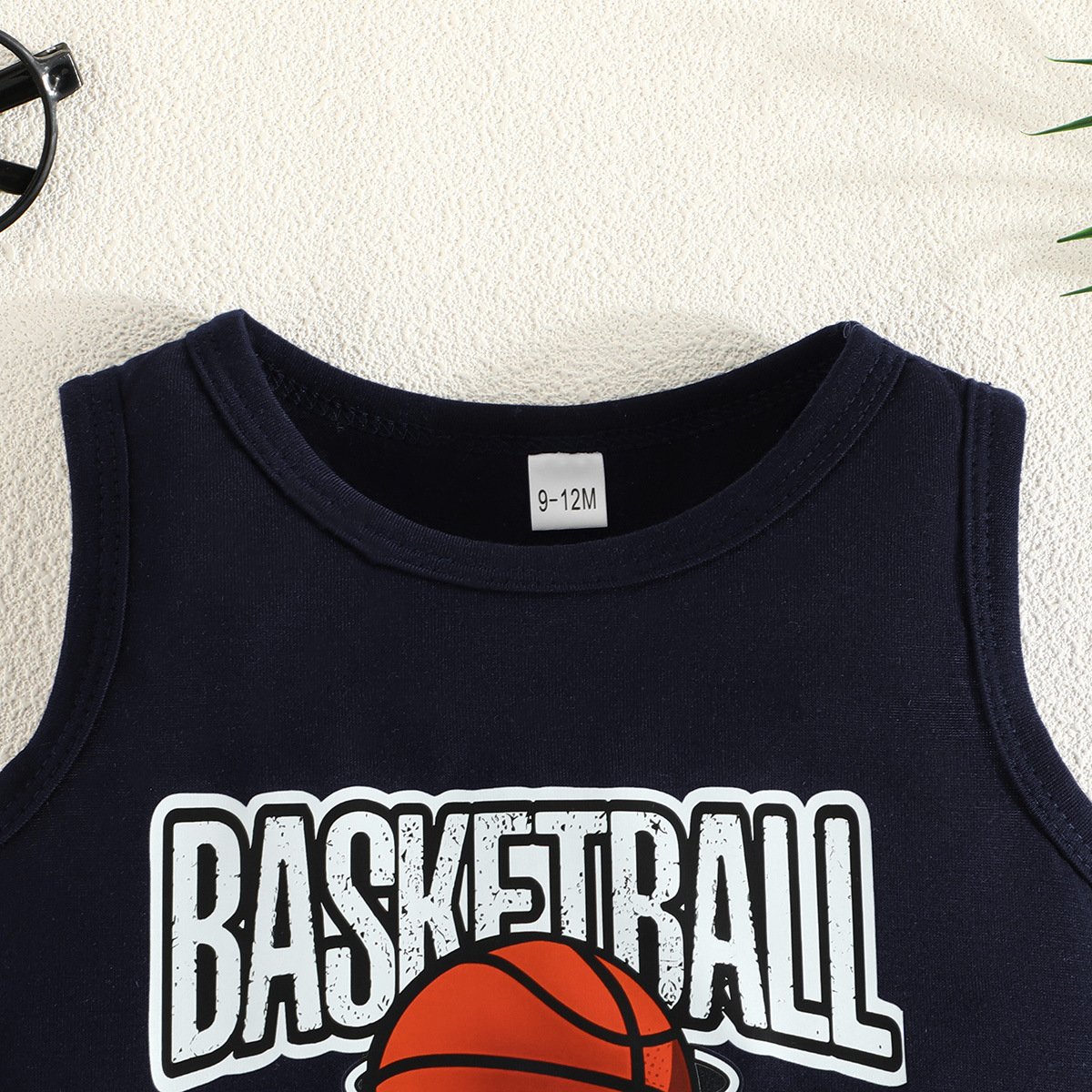 New arrival toddlers two piece letter print cute vest shorts kids boys clothing sets