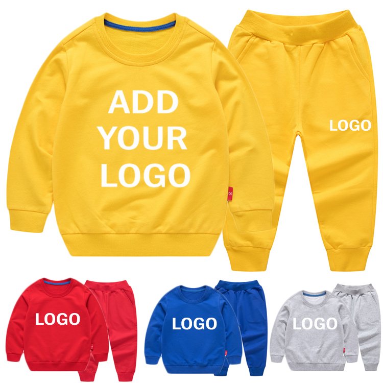 Custom Made Outdoor Wholesale children clothing Kids Jogging Suits Custom Jogger Kids Tracksuits Sweatsuit Sets