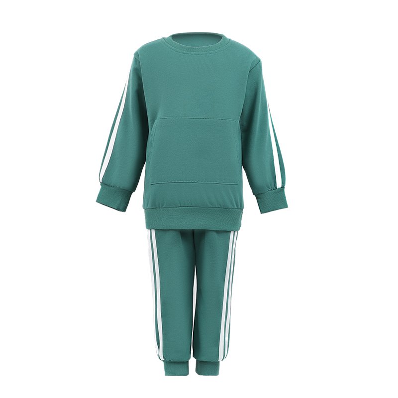 Wholesale Children Clothing Set Autumn Cotton Sweatshirt and Jogger Boys Clothing Set