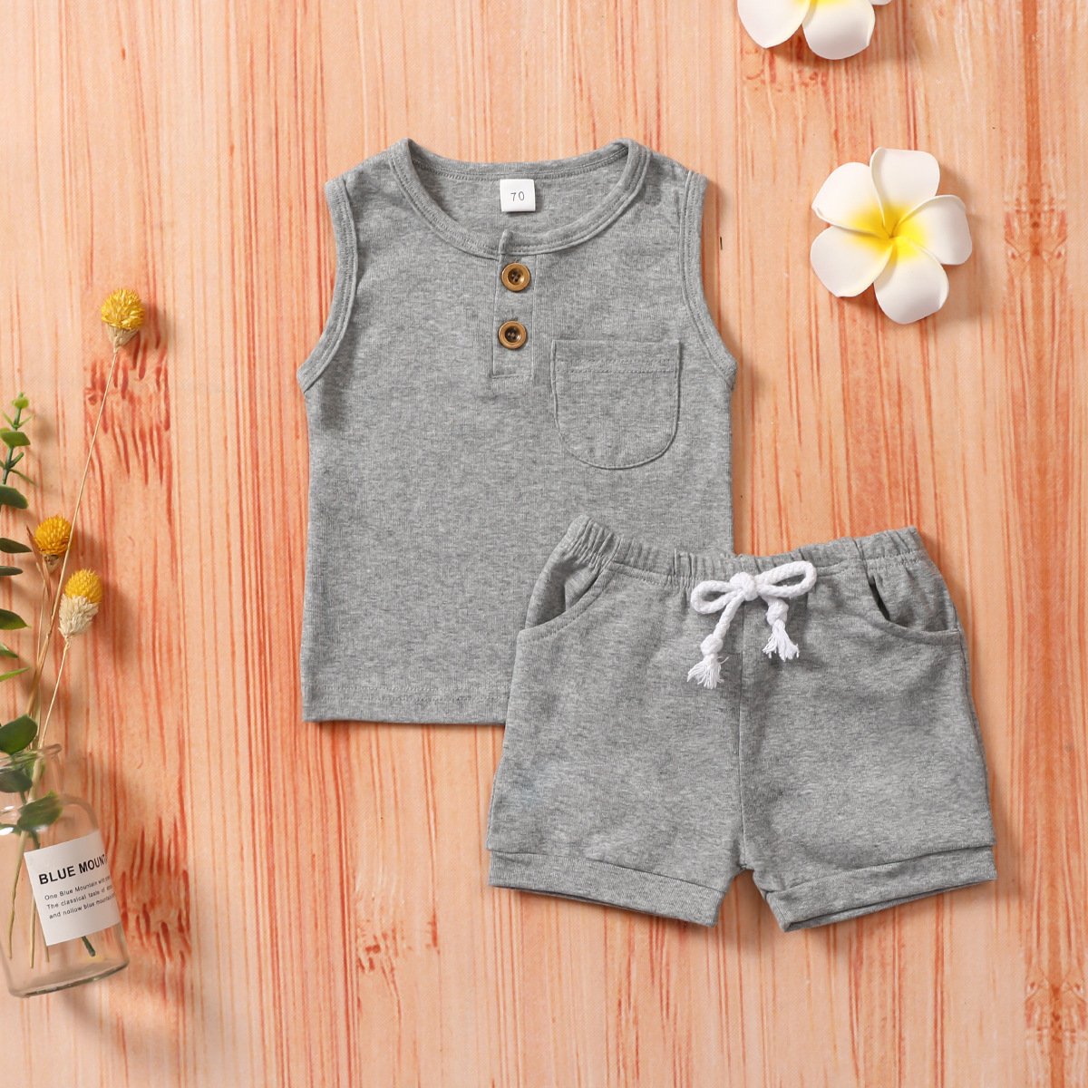 New Arrivals little boys clothing sets, Solid color boys summer clothing, toddler boys clothing sets