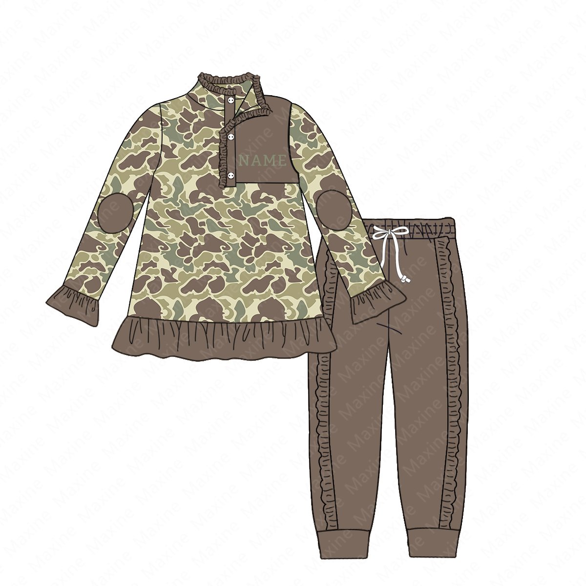 Latest Style Hunting Boy Jogger Set Custom Camo Boy Clothing Sets Long Sleeve Kids Clothing Boy