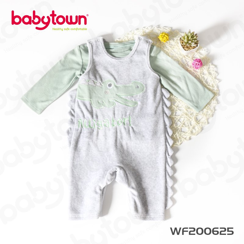 factory direct sales customize baby boys clothes sets cotton embroidered long sleeve baby clothing set cute baby overalls