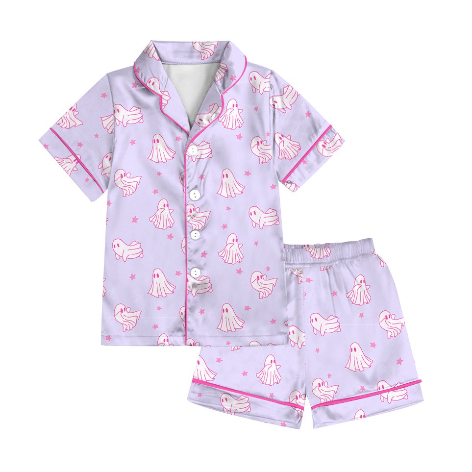 Baby Boy Girl Custom Clothes Set Summer Kids Clothing Pumpkin Printed Newborn Short Sleeve Outfits