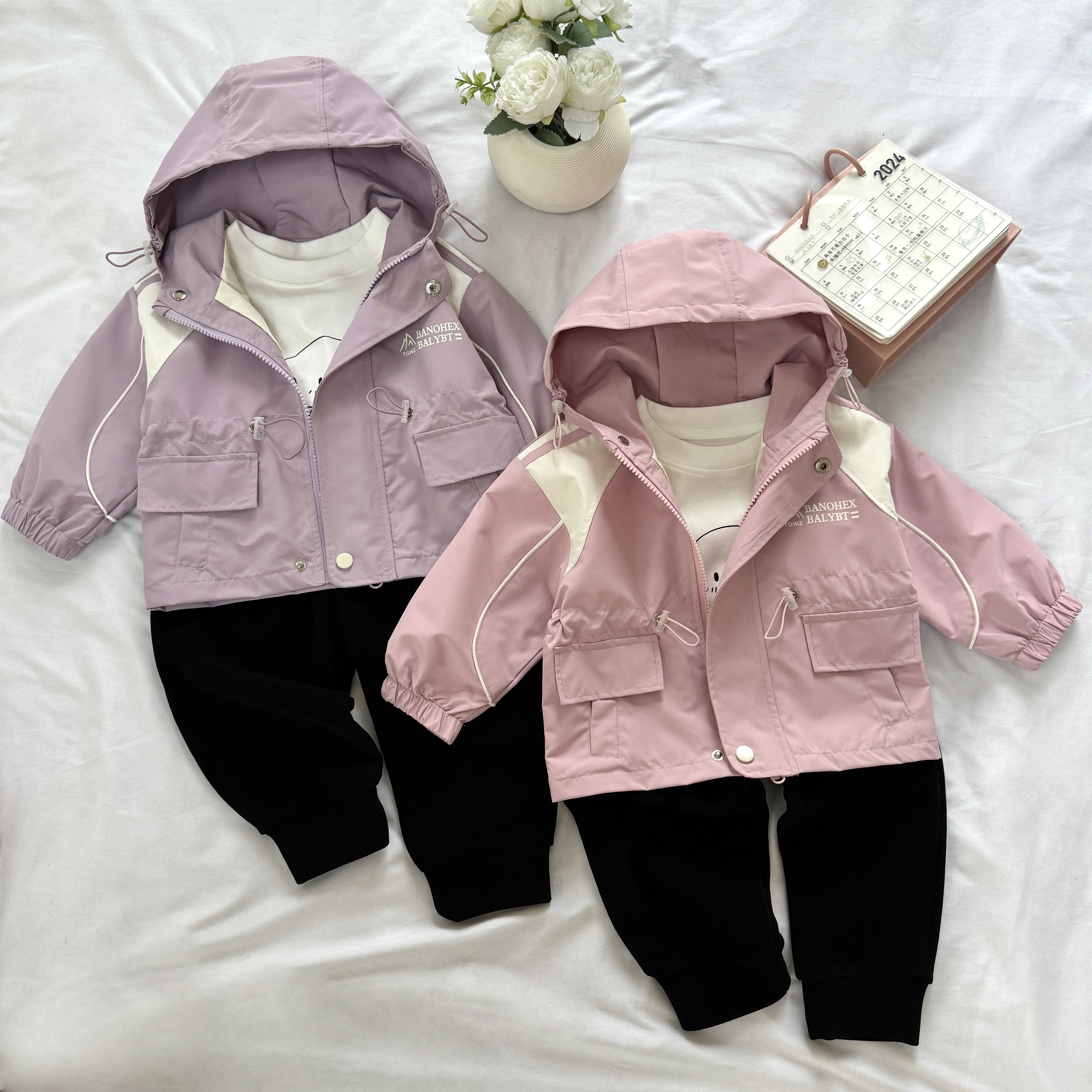 High Quality Boys Three-Piece Set Fall and Winter Coat Boy's suit children clothing set Casual Print Kids Wear with Excellent