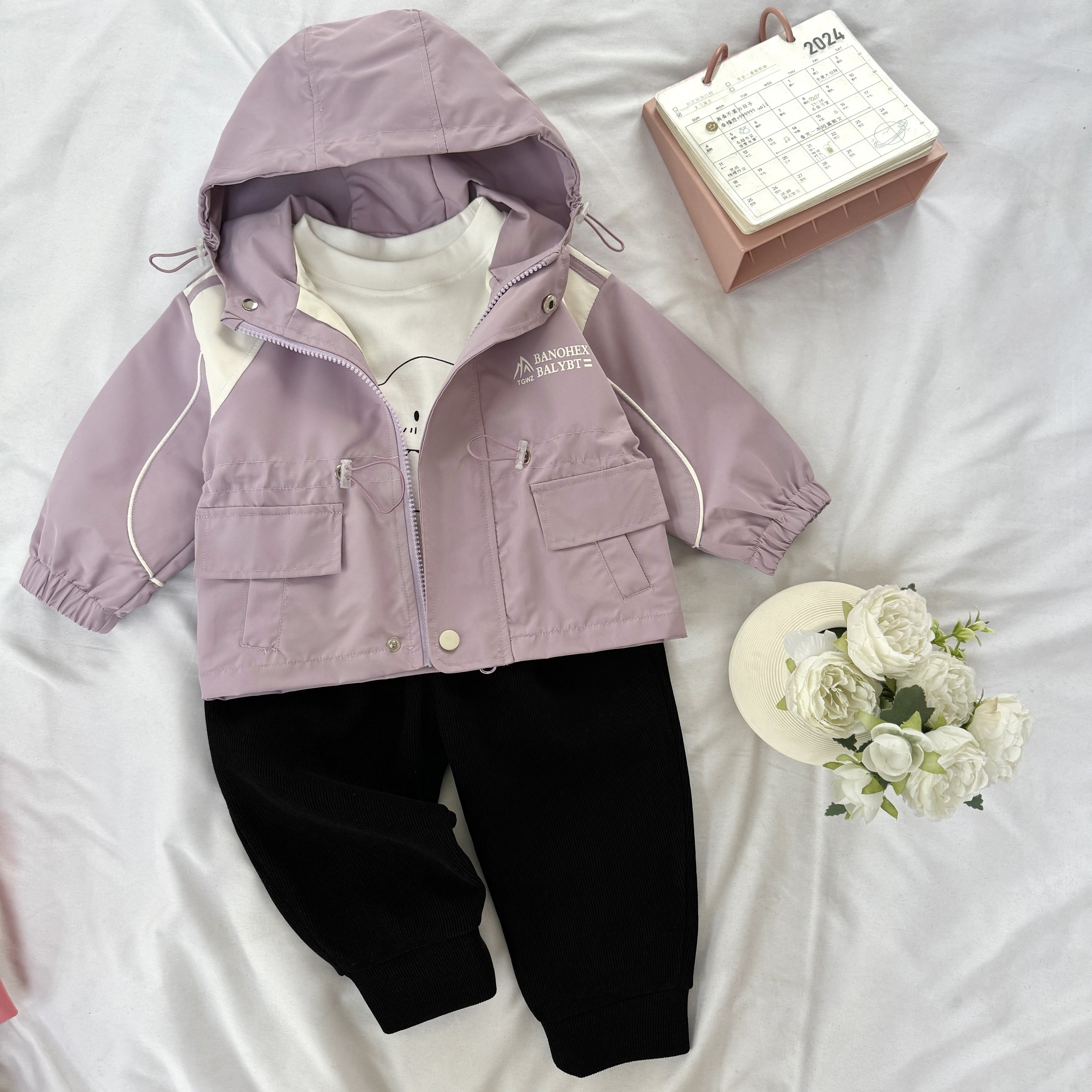 High Quality Boys Three-Piece Set Fall and Winter Coat Boy's suit children clothing set Casual Print Kids Wear with Excellent
