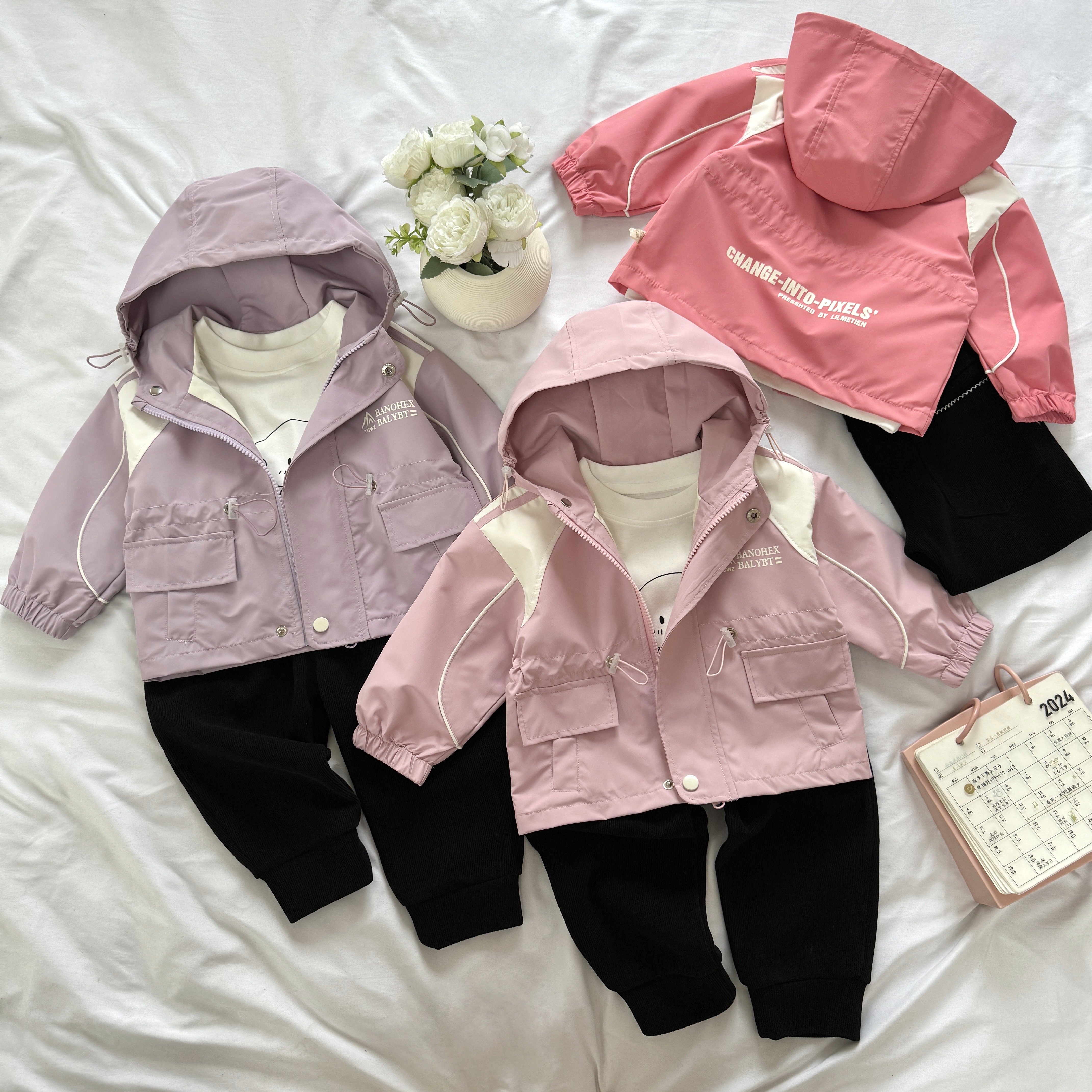 High Quality Boys Three-Piece Set Fall and Winter Coat Boy's suit children clothing set Casual Print Kids Wear with Excellent