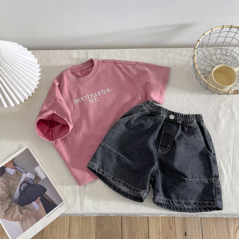 Custom Summer Baby Clothes Short Sleeves Turn-Down Collar Cotton Top Shorts Toddler Boys Clothing Sets