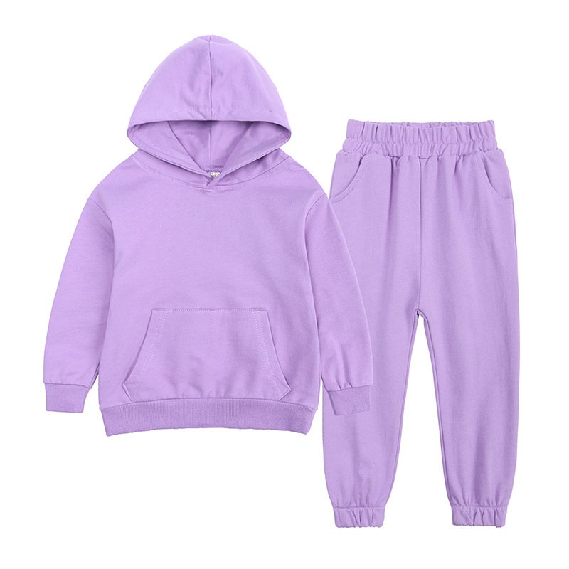 Fall Winter Children's Clothing Casual Long Sleeve Sweater Sets Boy Jogging Suit Clothing Two Pieces Sets