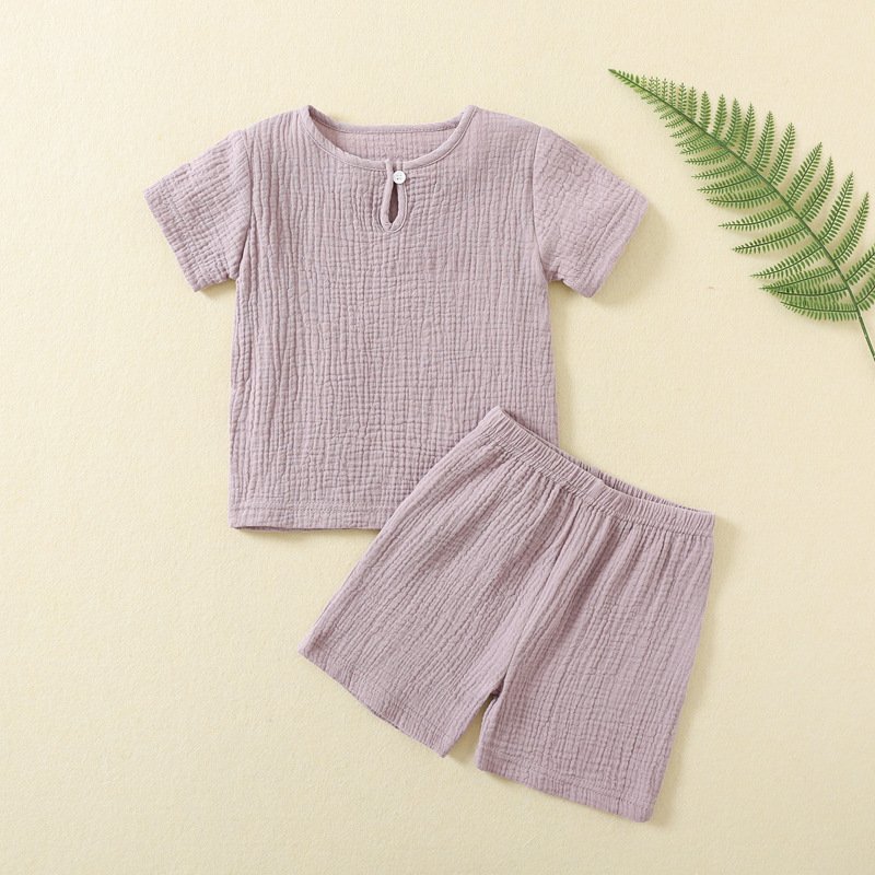 Muslin Baby Tshirt And Shorts New Born Clothes Rompers Wholesale Boy 0-3 Months Summer Kids Clothing Set