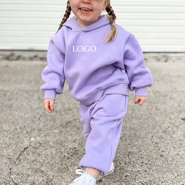 Wholesale Children Clothing For Boys and Girls Custom Kids Hoodie and Sweatpants Tracksuit Sets