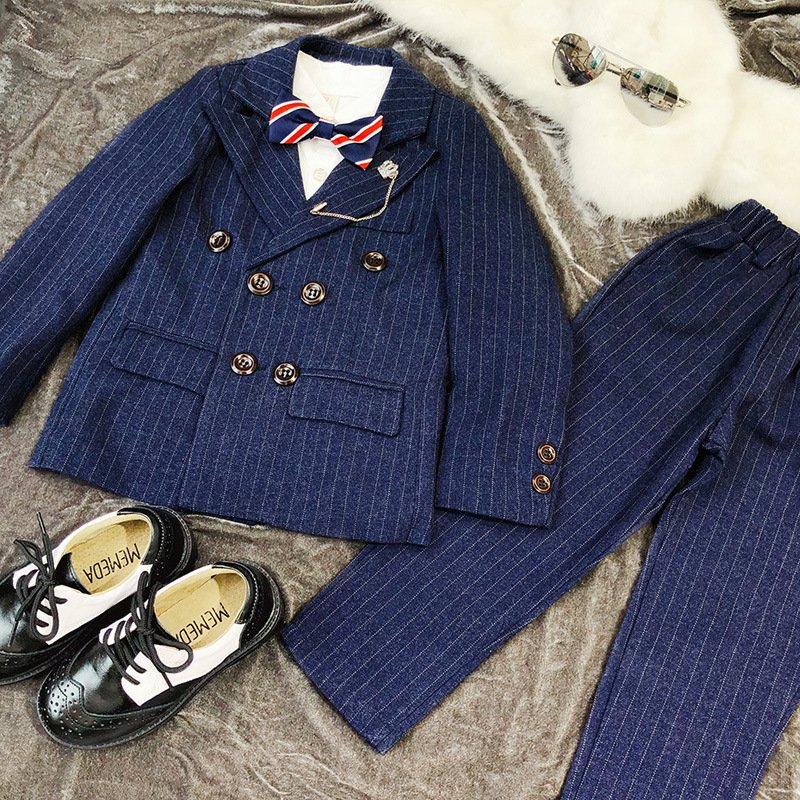 Fashion Boys Blazer suit for kids wedding flower boys clothes solid kids blazer jacket pant 2 sets kids jacket suit for baby boy