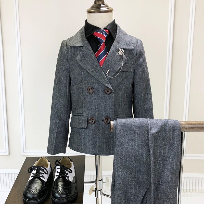 Fashion Boys Blazer suit for kids wedding flower boys clothes solid kids blazer jacket pant 2 sets kids jacket suit for baby boy