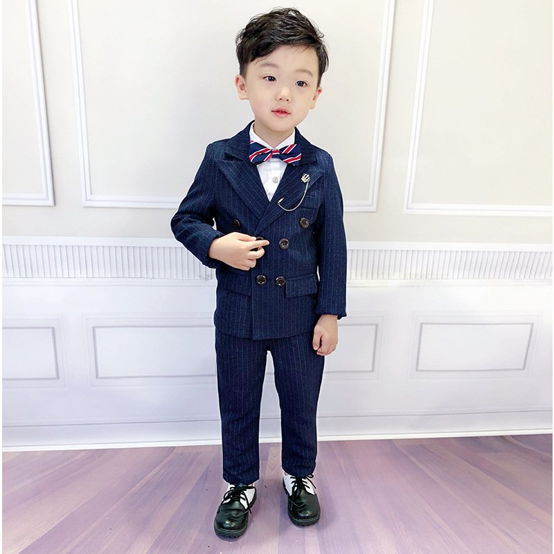 Fashion Boys Blazer suit for kids wedding flower boys clothes solid kids blazer jacket pant 2 sets kids jacket suit for baby boy