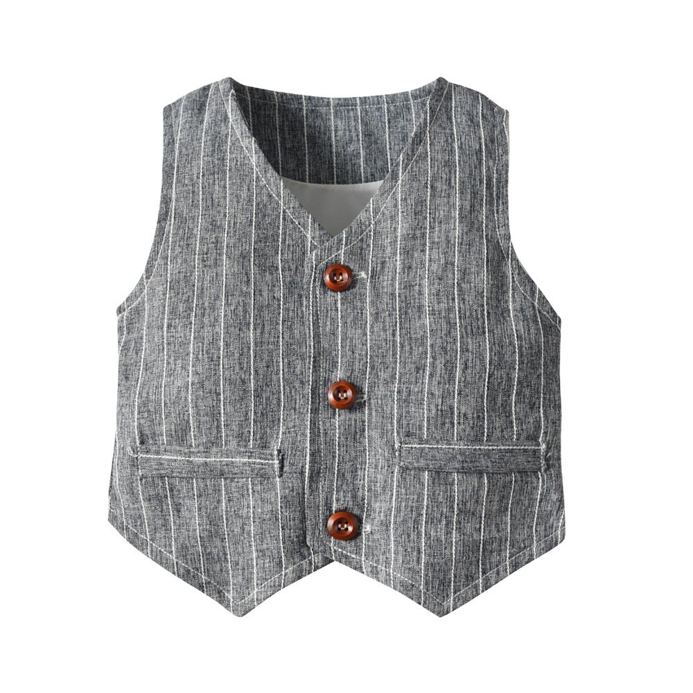Custom Kid Boys Dress Gentleman Wedding Suit Set 1-6 Years Baby Hat Shirt Vest Birthday Formal Clothing Suit for Boy