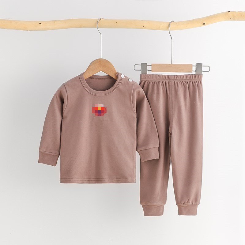 Children's cotton long Johns suit men's and women's pyjamas cartoon baby underwear two-piece set