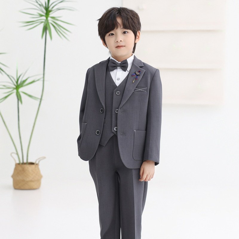 High Quality Kids Party Performance Wear Clothes Suit Children Gentlemen Sets Flower Boys Formal Suits For Wedding