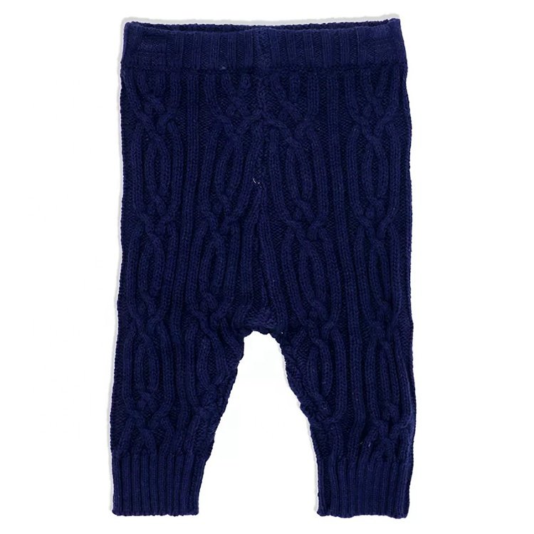 Custom Knitted Sweater Cotton Kids Clothes Baby Boys Shawl Collar Knit Cardigan Pants Baby Clothing Sets