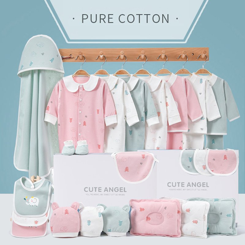 Baby Clothing Set 100% Cotton Newborn Baby Clothes Gift Set 19/21/23PCS Infant Romper Suit Good Quality Fabric