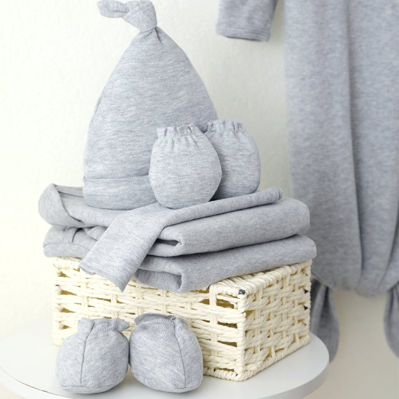 Custom Print Solid Wholesale GOTS Organic Cotton Newborn Baby Romper Bodysuit Onesie Baby Sleep Clothes Set