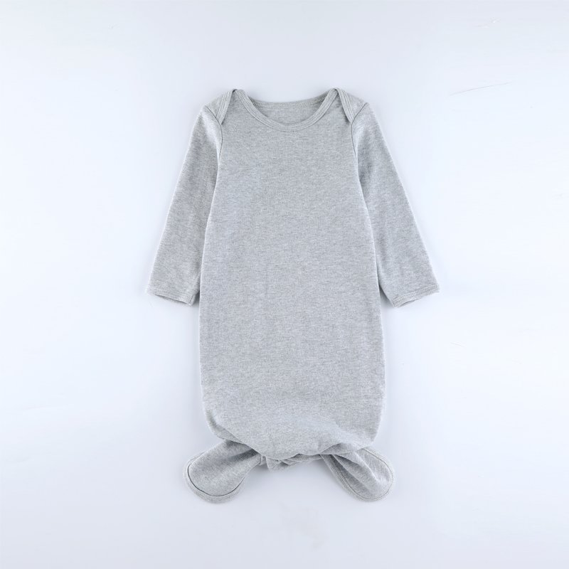 Custom Print Solid Wholesale GOTS Organic Cotton Newborn Baby Romper Bodysuit Onesie Baby Sleep Clothes Set