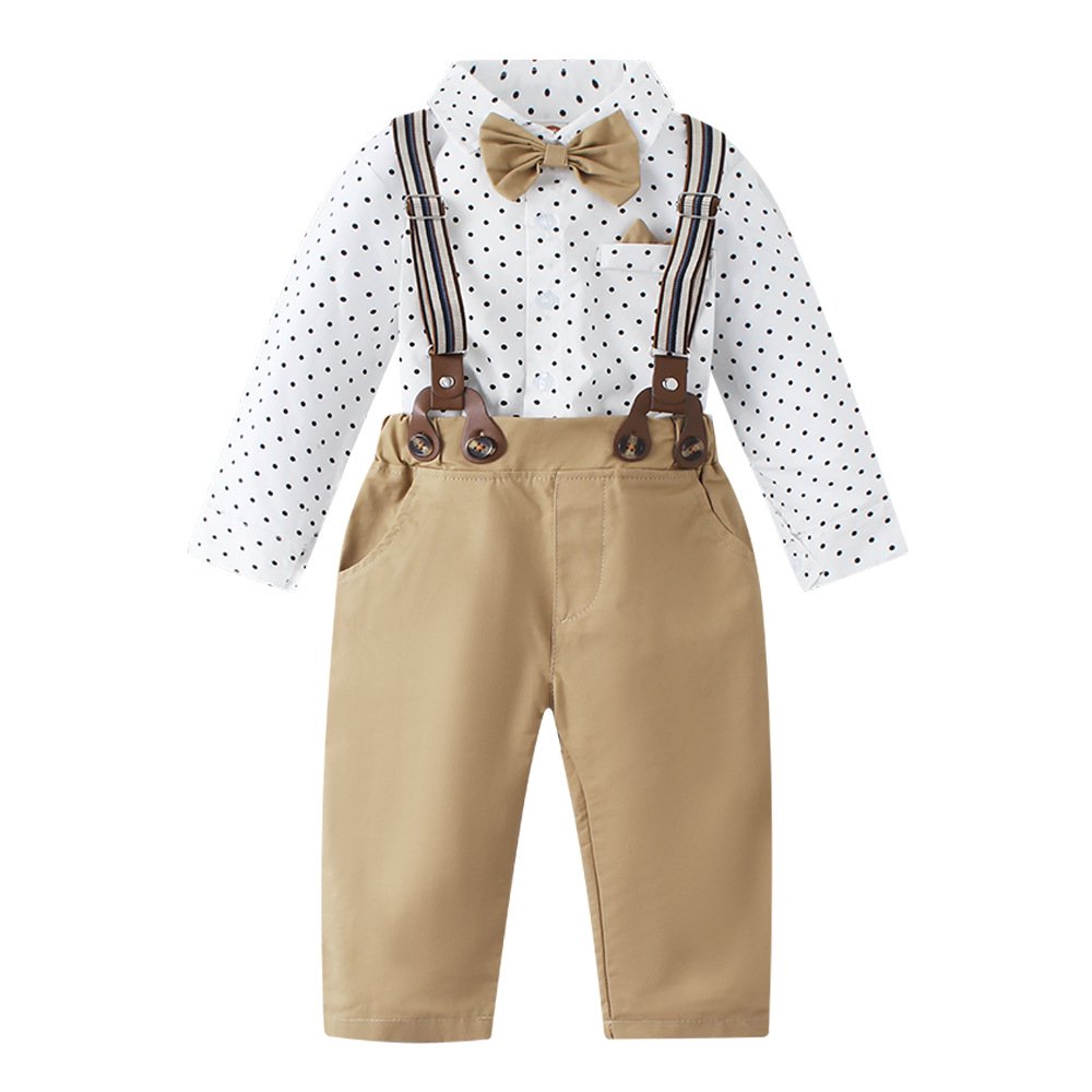 Ring Bearer Baby Boy Clothing Outfits Gentleman Toddler Boy Party Clothes Wedding Attire Blazer Pant Kid Dress Long Sleeve Suits