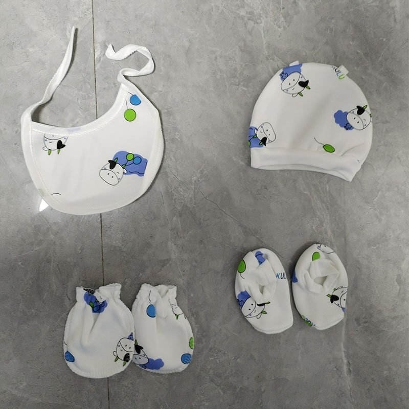 0-3 Months New Born Baby Cartoon Printing Winter Wear Keep Warm Baby Clothes 12 Pcs Baby Suit Sets Infant Clothes