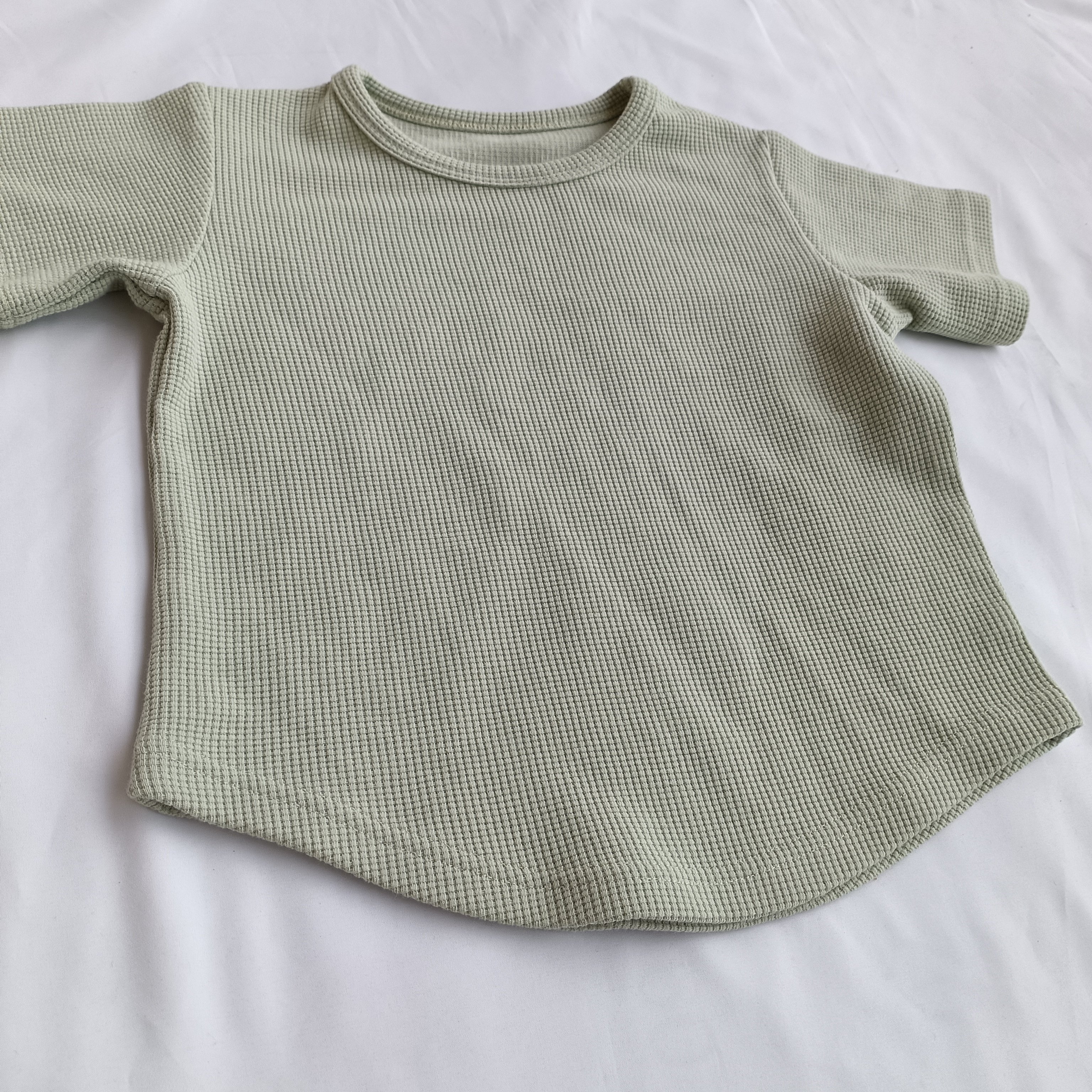 Customized Casual Baby Boys Outfit Two Piece Kids Set Waffle Clothing Set For Kids