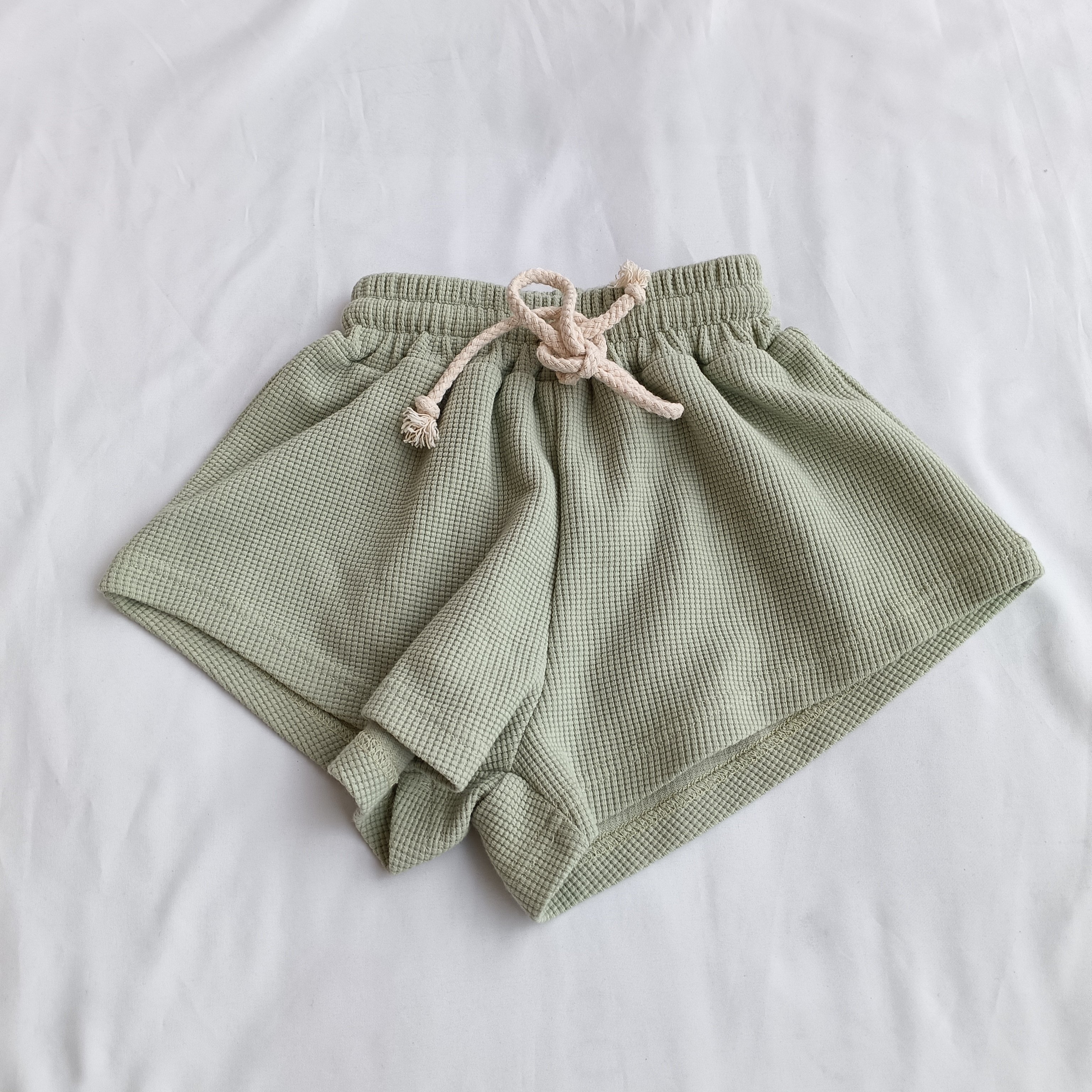 Customized Casual Baby Boys Outfit Two Piece Kids Set Waffle Clothing Set For Kids