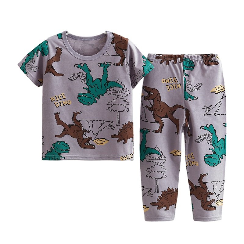 Baby Clothes Cotton Short Sleeve Girls Pajamas Two Pieces Boys Clothings Sets Kids Sleepwear for Children