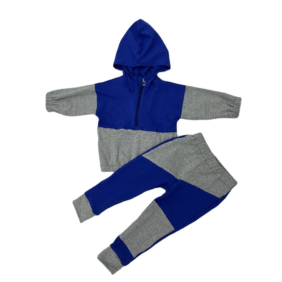 Qingli Cotton Patchwork Hoodies Set Kids Children'S Clothing From 4 Years To 12 Years Boys