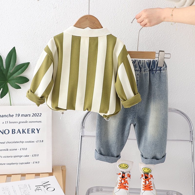 Wholesale cotton boys clothing sets jogger set kid custom tracksuit two piece children clothes